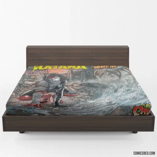 Katana Deadly Swordswoman Comic Fitted Sheet