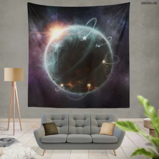 Kehn`Wa plane Comics Kaliumlabs Space Wall Tapestry