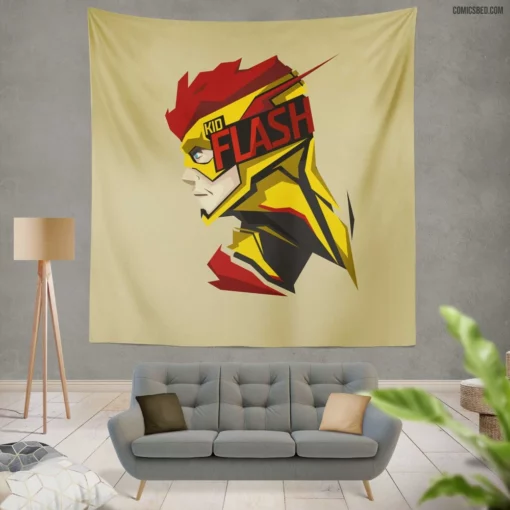 Kid Flash Chronicles Speedster Legacy Comic Wall Tapestry