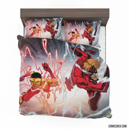 Kid Flash Speedster Sidekick Comic Bedding Set 1