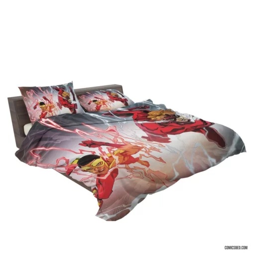 Kid Flash Speedster Sidekick Comic Bedding Set 2