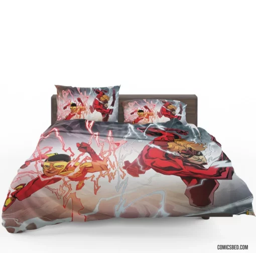 Kid Flash Speedster Sidekick Comic Bedding Set