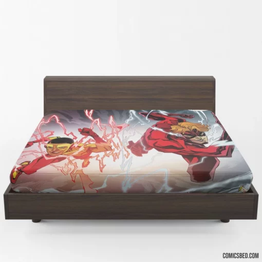 Kid Flash Speedster Sidekick Comic Fitted Sheet