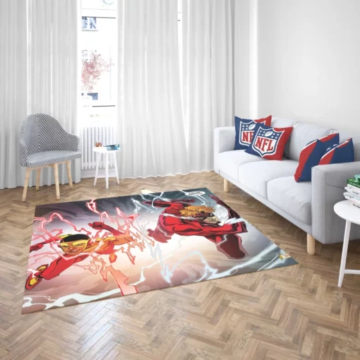 Kid Flash Speedster Sidekick Comic Rug 2