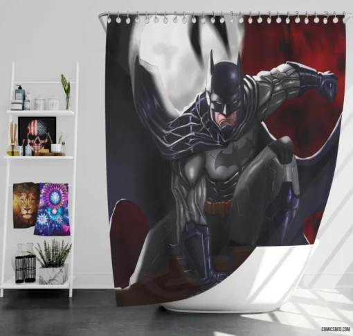 Knightfall Reckoning of the Bat Comic Shower Curtain