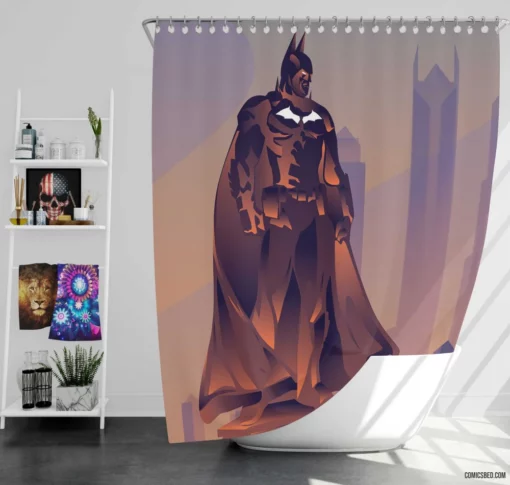 Knights United Justice League x Batman Comic Shower Curtain