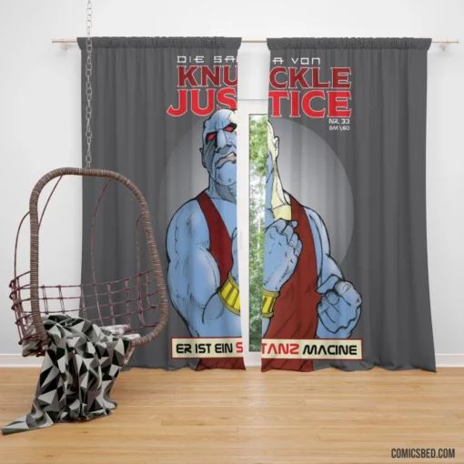 Knuckle Justice Vigilante Quest Comic Curtain