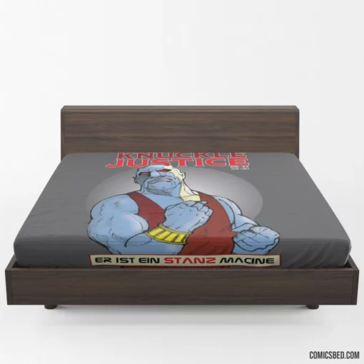 Knuckle Justice Vigilante Quest Comic Fitted Sheet