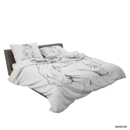 Lady Blackhawk Sky-High Heroine Comic Bedding Set 2