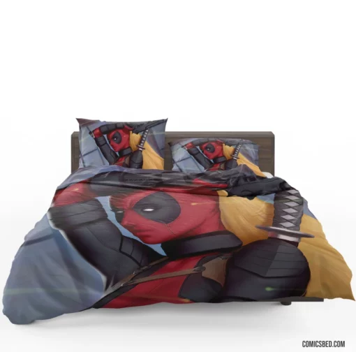 Lady Deadpool Marvel Mercenary Comic Bedding Set