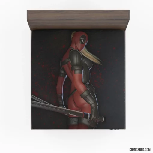 Lady Deadpool Merc with Sass Comic Fitted Sheet 1