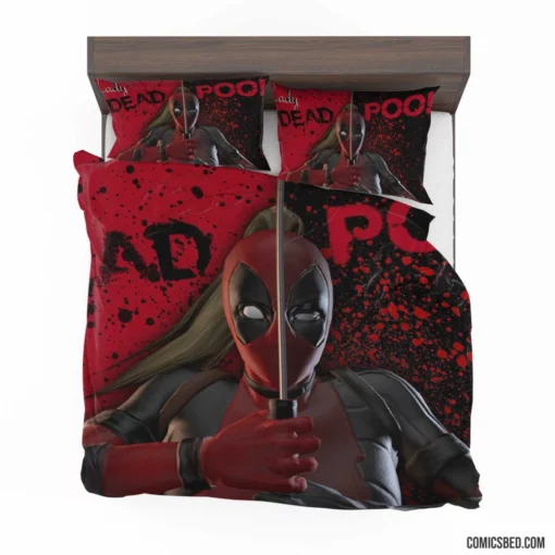 Lady Deadpool Unleashed Heroine Comic Bedding Set 1