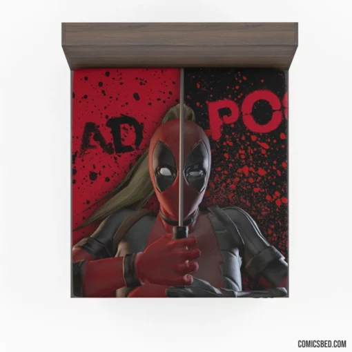 Lady Deadpool Unleashed Heroine Comic Fitted Sheet 1