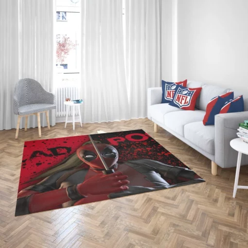 Lady Deadpool Unleashed Heroine Comic Rug 2