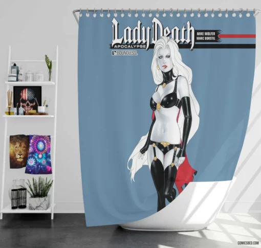 Lady Death Eternal Reaper Comic Shower Curtain