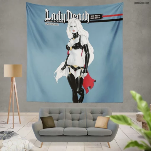 Lady Death Eternal Reaper Comic Wall Tapestry