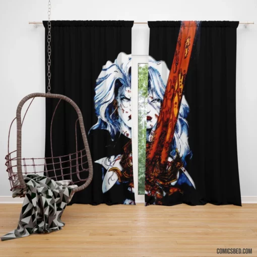 Lady Death Immortal Queen Comic Curtain