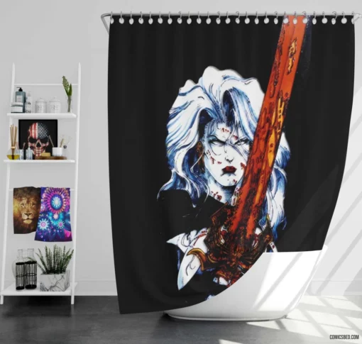 Lady Death Immortal Queen Comic Shower Curtain