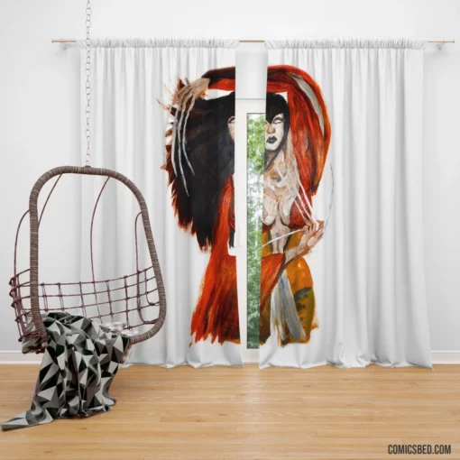 Lady Deathstrike Lethal Villain Comic Curtain