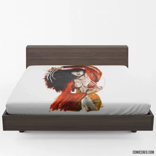 Lady Deathstrike Lethal Villain Comic Fitted Sheet