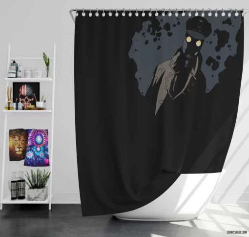 Legendary Chronicles Comic Hellboy Shower Curtain