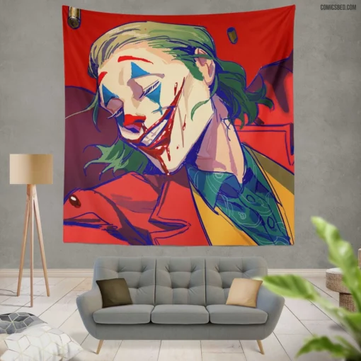 Legendary Joker DC Enduring Legacy of Mischief Comic Wall Tapestry