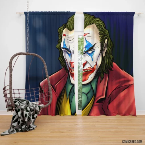 Legendary Joker DC Inspiring Laughter and Chaos Comic Curtain