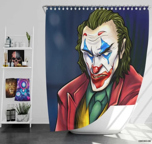 Legendary Joker DC Inspiring Laughter and Chaos Comic Shower Curtain