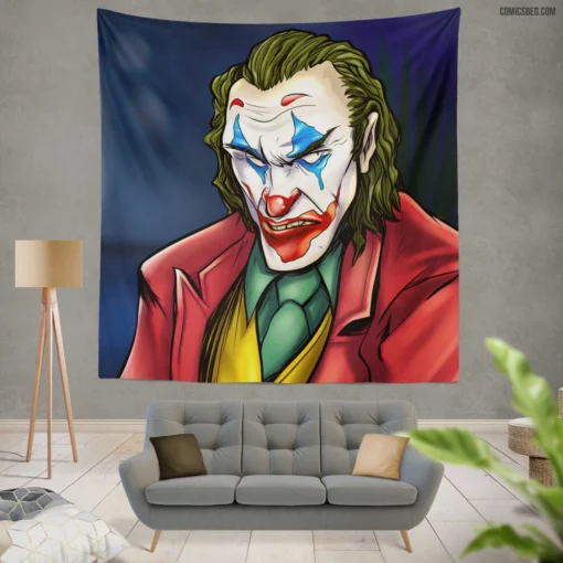 Legendary Joker DC Inspiring Laughter and Chaos Comic Wall Tapestry