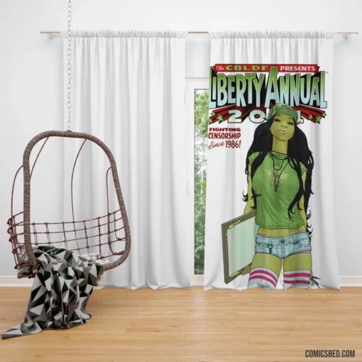 Liberty Annual Comics Freedom-Fighting Collection Curtain