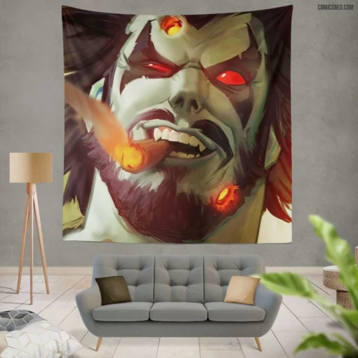 Lobo Cigar DC Intergalactic Bounty Comic Wall Tapestry