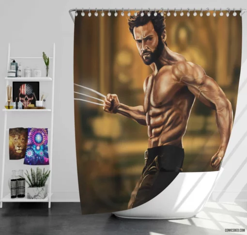 Logan James Howlett Wolverine X-Men Legacy Comic Shower Curtain