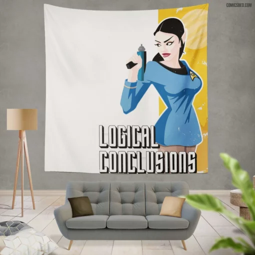 Logical Conclusions Trek Analysis Comic Wall Tapestry