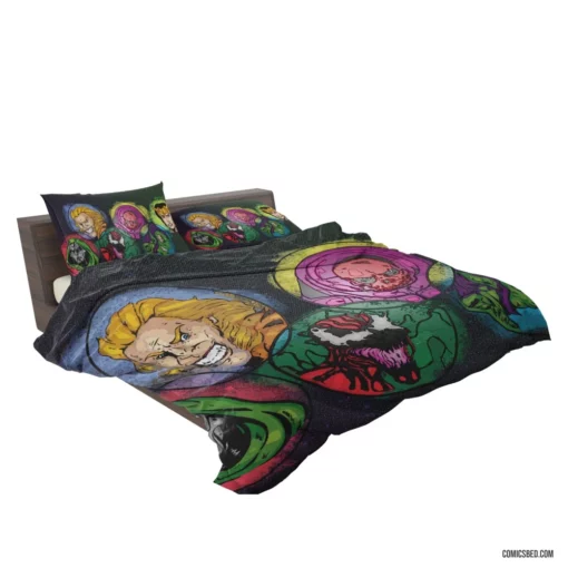 Loki Marvel Mischievous Deity Comic Bedding Set 2