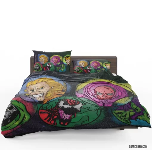 Loki Marvel Mischievous Deity Comic Bedding Set