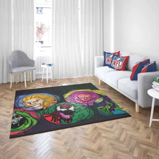 Loki Marvel Mischievous Deity Comic Rug 2