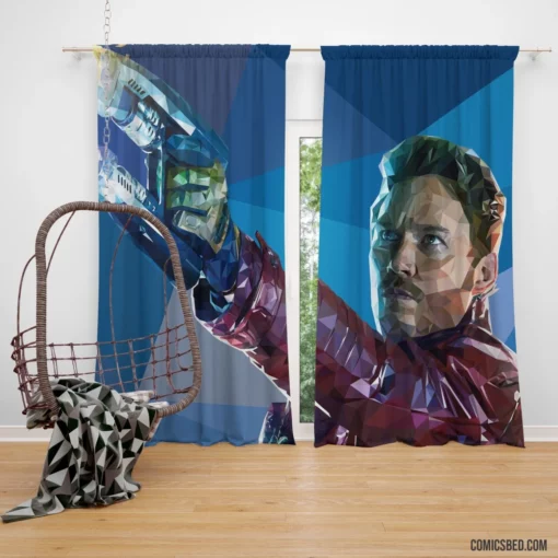 Low Poly Adventures Star Lord Chronicles Comic Curtain