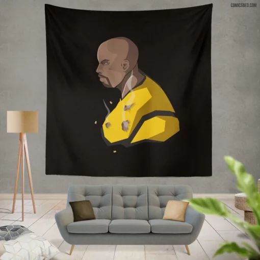 Luke Cage Harlem Indestructible Comic Wall Tapestry