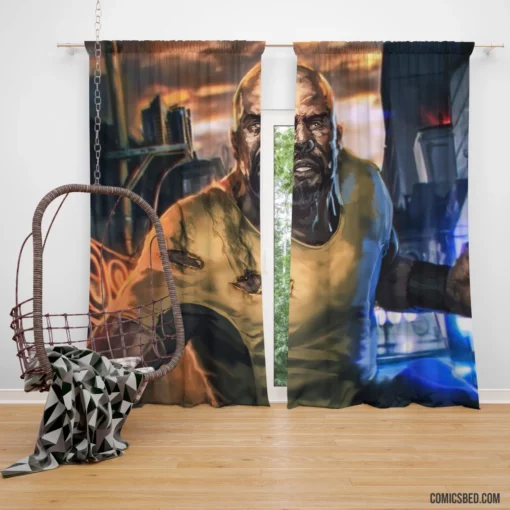 Luke Cage Marvel Bulletproof Hero Comic Curtain