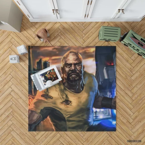 Luke Cage Marvel Bulletproof Hero Comic Rug