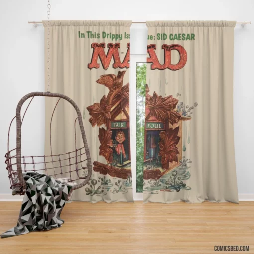 MAD Whimsical Humor Adventures Comic Curtain