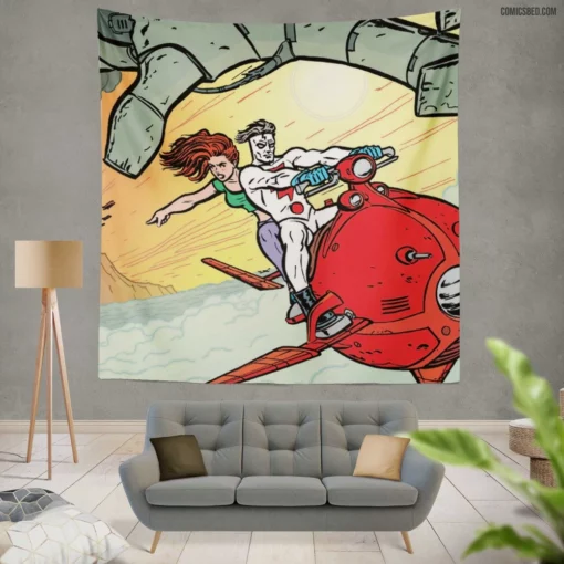 Madman Eccentric Superhero Comic Wall Tapestry