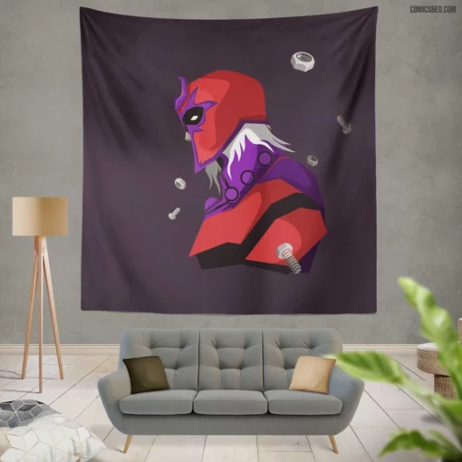 Magneto Magnetic Journey Origins Revealed Comic Wall Tapestry