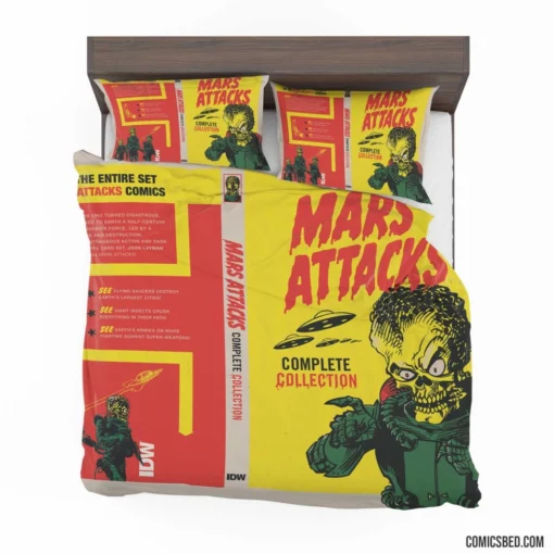 Mars Attacks Cosmic Crisis Chronicles Comic Bedding Set 1