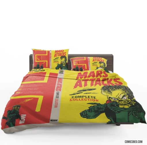 Mars Attacks Cosmic Crisis Chronicles Comic Bedding Set