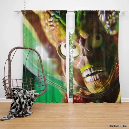 Mars Attacks Earth Invasion Comic Curtain