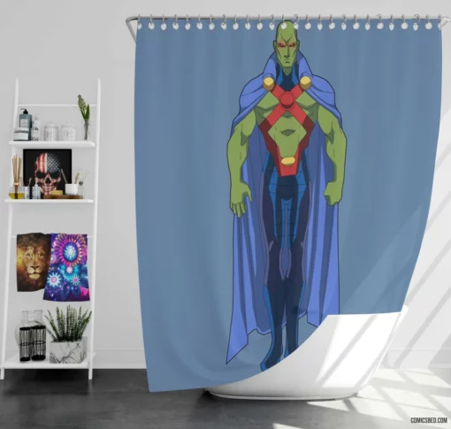 Martian Manhunter Alien Hunter Comic Shower Curtain