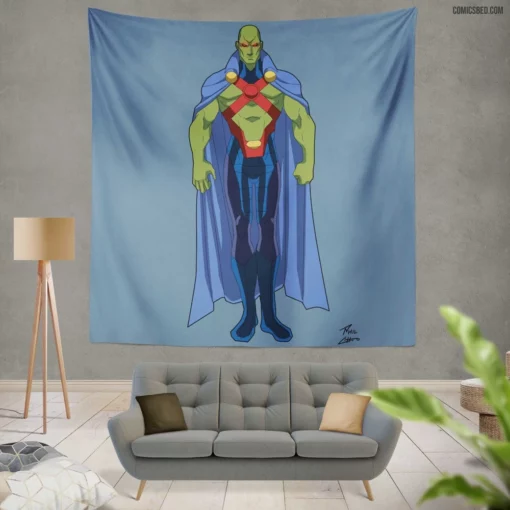 Martian Manhunter Alien Hunter Comic Wall Tapestry