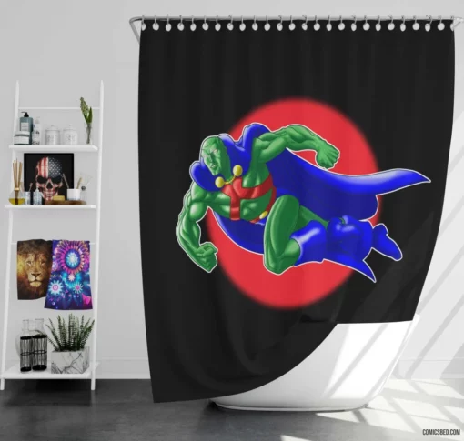 Martian Manhunter Alien Protector Revealed Comic Shower Curtain