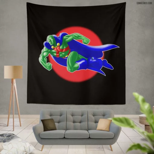 Martian Manhunter Alien Protector Revealed Comic Wall Tapestry